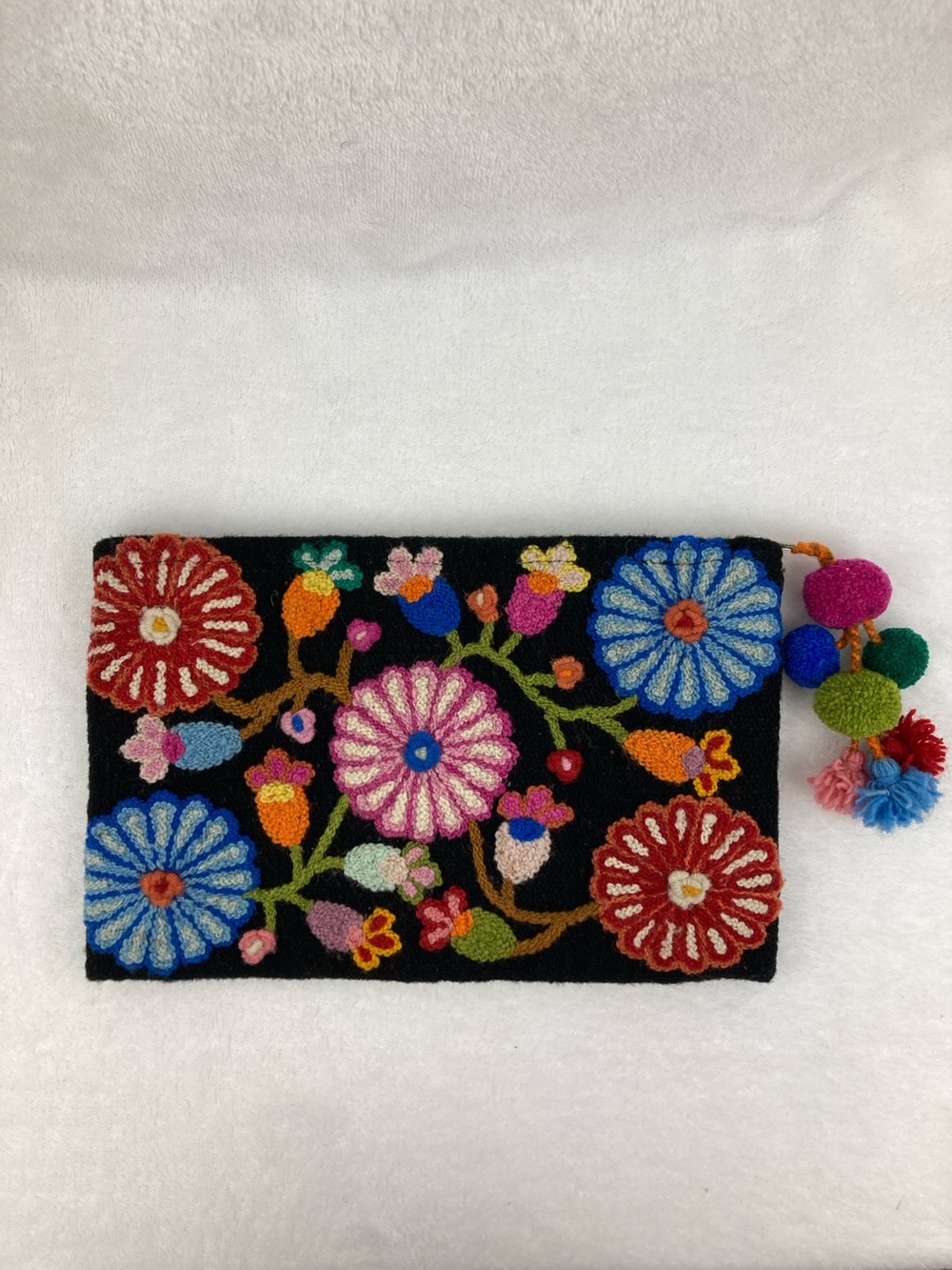 Noonday Collection Handwoven Floral Wool Clutch - Peruvian Bouquet 11.25”